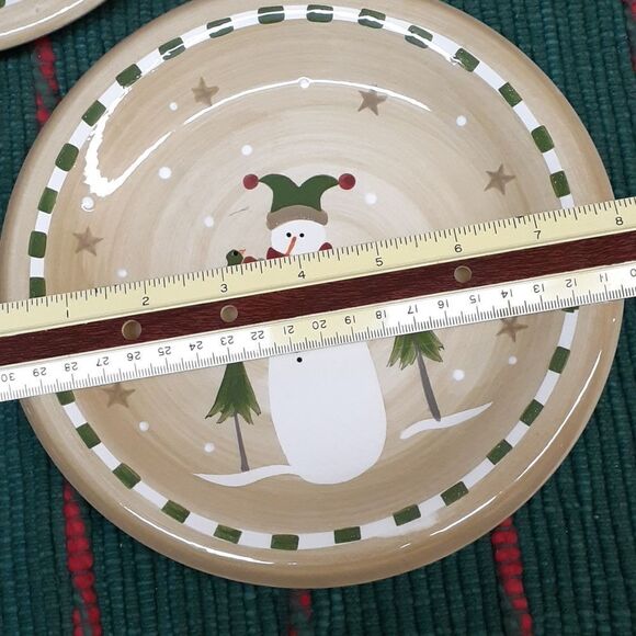 Sonoma Christmas life style-5 pc snowman set of Santa's milk and cookie for him. - Picture 8 of 9